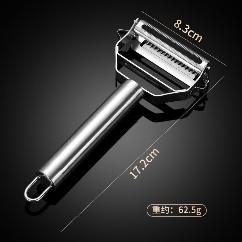 ステンレス鋼の皮むきナイフ家庭用多機能スクレーパー果物野菜瓜削りジャガイモの皮むき器削り器の神器|undefined