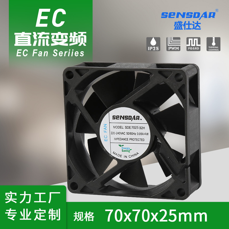 车载冰箱散热风扇 变频器散热风扇7025