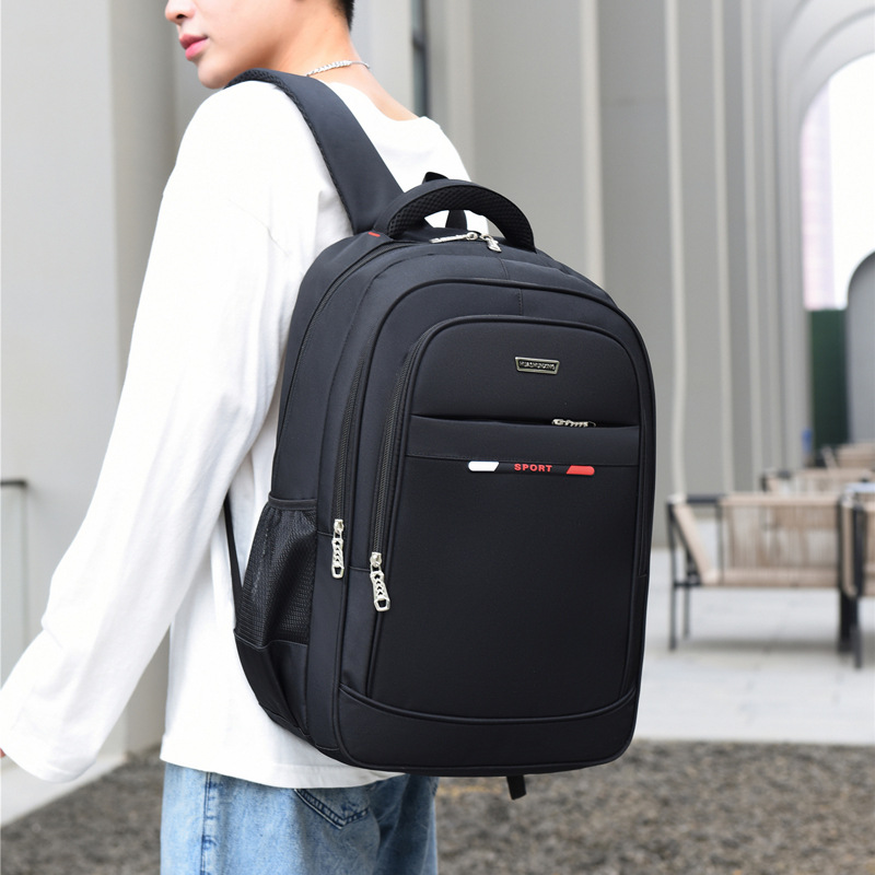 Mochila de negocios 2025 nueva versión coreana al aire libre con mochila de viaje de gran capacidad mochila de hombro para estudiantes de secundaria y secundaria