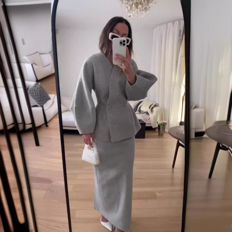 summer fashionable solid color elegant skirt