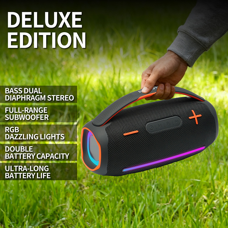 外贸跨境新款PPRO10无线蓝牙音响手提大功率战鼓户外便携重低音炮