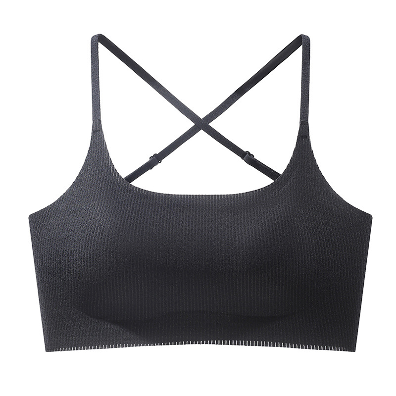 Hermoso sujetador de espalda muestra grandes y pequeños pechos reunidos sin anillo de acero ropa interior de niña ropa interior pecho pequeño sin taza vacía ropa interior reunida damas