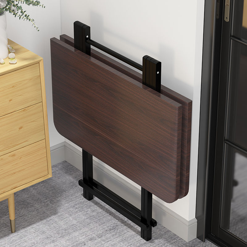 Mesa de comedor retráctil de casa de alquiler pequeña simple y portátil mesa de negociación doméstica multifuncional económica mesa plegable image 1