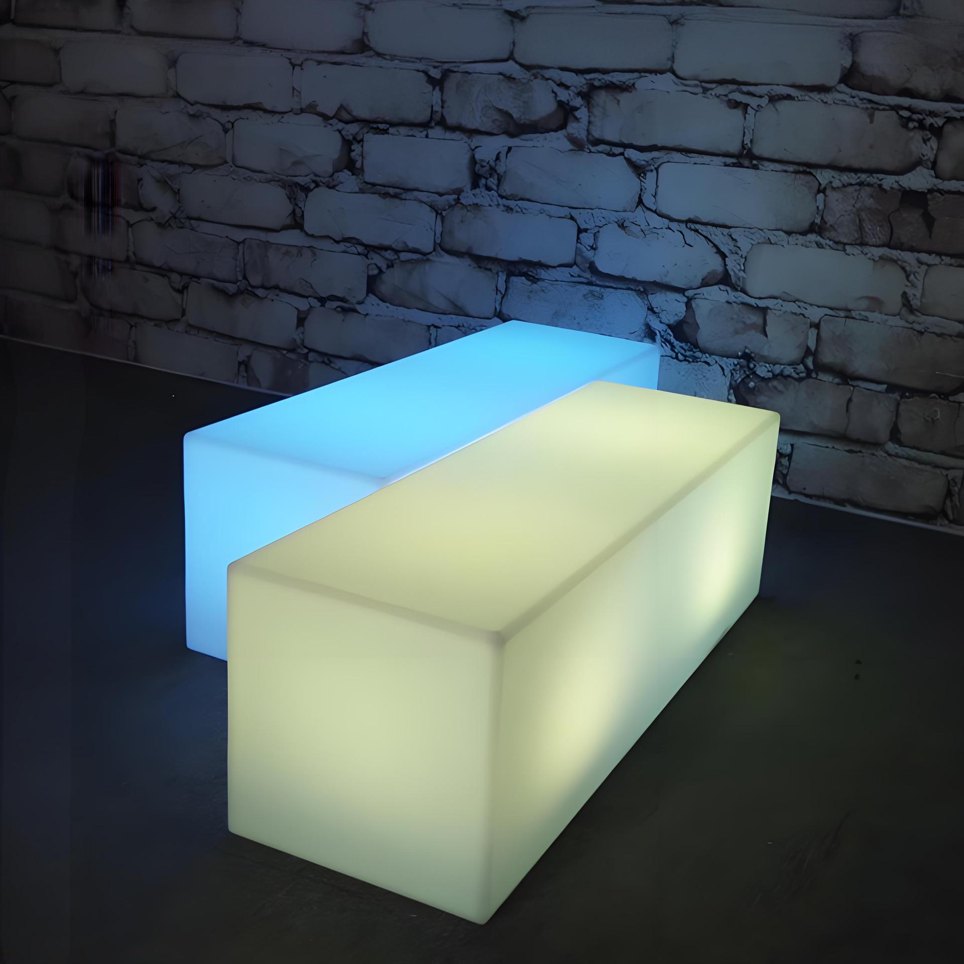 Banco LED iluminado, silla de parque, centro comercial, silla de descanso, silla de fila iluminada, KTV, banco de bar, paisaje, asiento al aire libre image 4