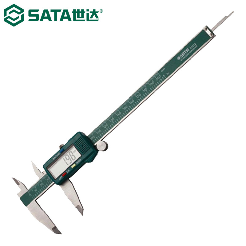 世达91512游标卡尺数显式不锈钢内外径电子卡尺高精度测量0-200MM