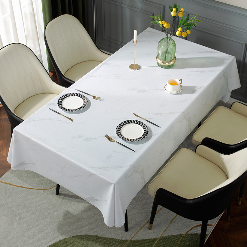 Light Luxury High-end 2022 New Style Tablecloth Waterproof Oil-proof Disposable Tablecloth Tablecloth Tablecloth Coffee Table Table Mat Home Nordic Style