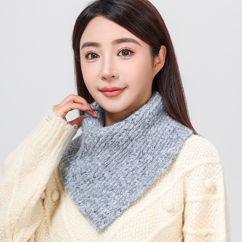 秋冬のカシミヤ防止の首のカバーの女性の頚椎の偽の襟の厚い保温の毛糸のニットの首のカバーの首の周り|undefined
