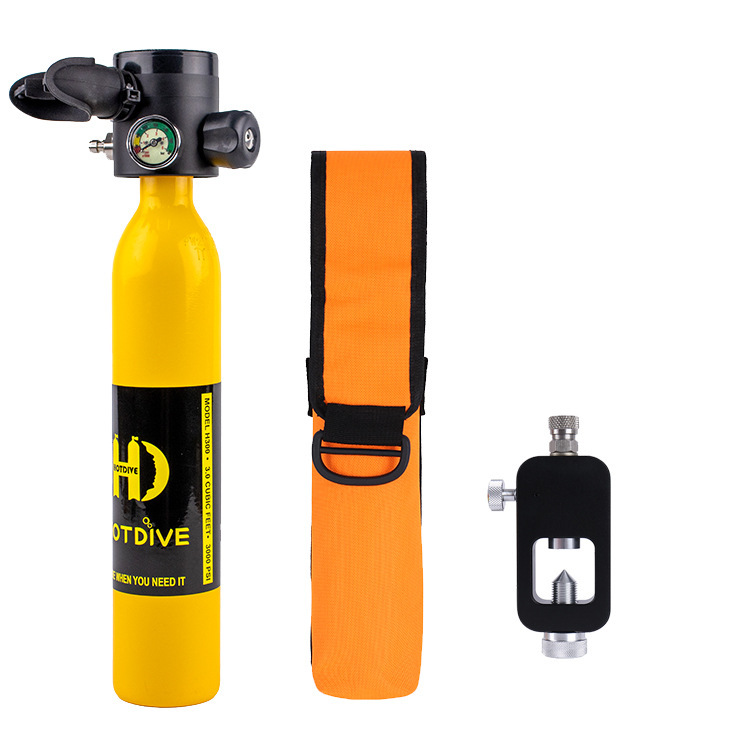 HOTDIVE tanque de oxígeno portátil respirador de buceo submarino buceo pescado branquial conjunto completo de equipo profesional Equipo de Buceo profundo