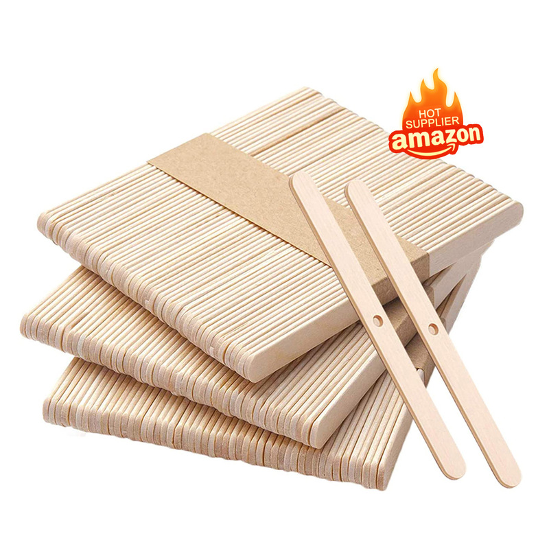 Wooden Candle Wick Holder Ice Cream Stick DIY Candle Making Tool Candle Wick Fixing Wooden Board Wood Slice Aromatherapy