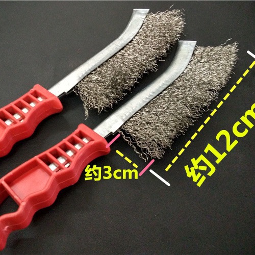 塑料柄不锈钢丝工业刷刀刷除锈刷子钢丝除锈刀刷打磨抛光刷