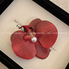 Advanced hair accessory, retro three dimensional hairgrip, high-quality style, french style, flowered