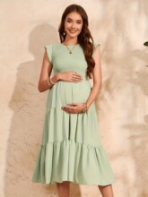 L 26582 Summer Flutter Sleeve Dress ��������ȹ ŷ���羳