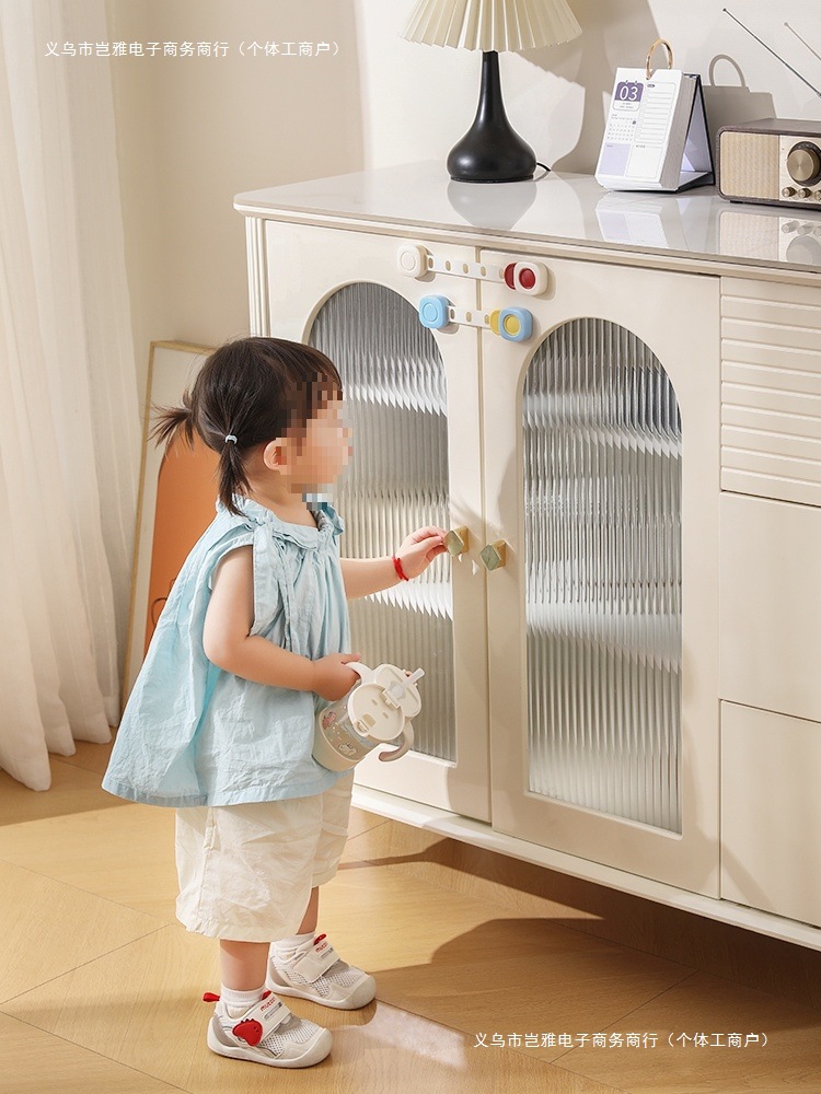 抽屉抽屉扣防宝宝儿童柜子推拉门冰箱卡扣开门锁扣防童锁门锁