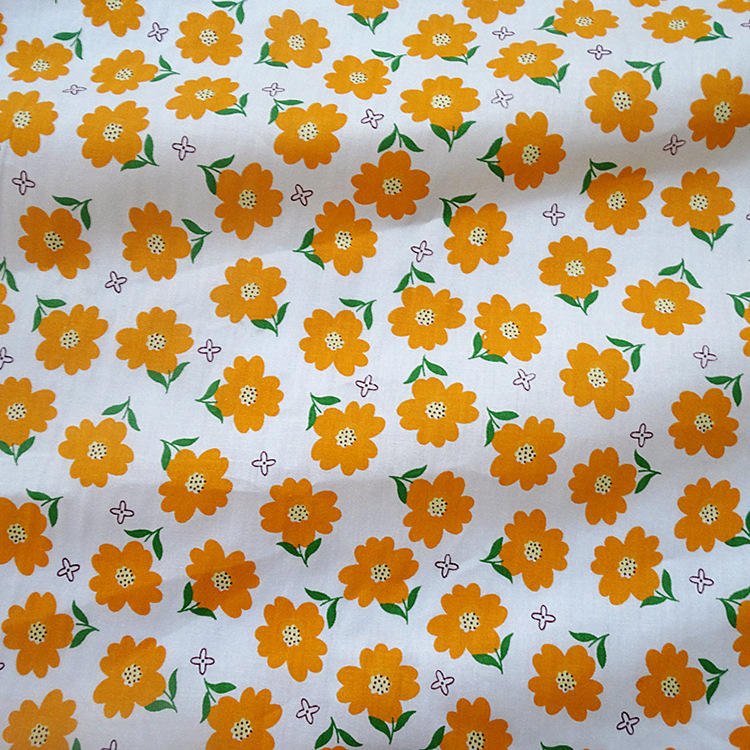 Shaoxing al por mayor tela de algodón impresa twill camisa de verano para hombres y mujeres