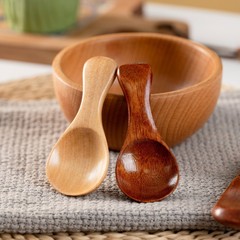 楠木茶勺小茶叶勺天然勺子木勺日式奶粉勺冰淇淋勺手工勺