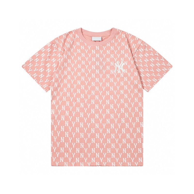 Fábrica al por mayor nueva moda Coreana de alta calidad impresa algodón manga corta hombres y mujeres mismo estilo pareja camiseta suelta soporte código de escaneo