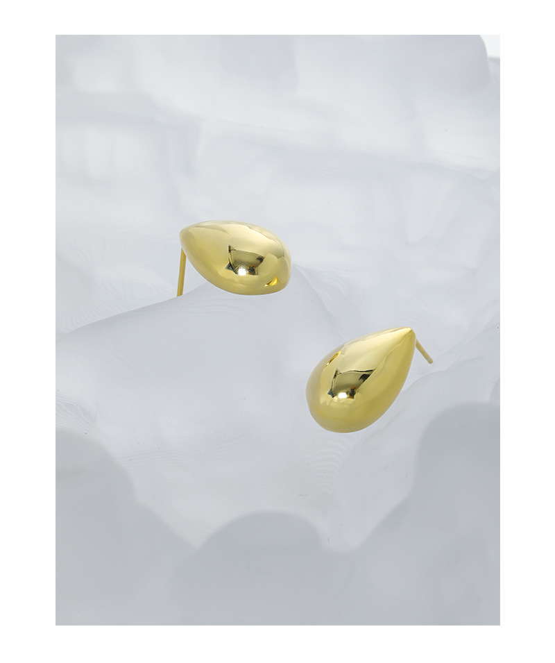 Water Droplets Pattern Women'S Gender 1 Pair 925 Sterling Silver Water Droplets Earrings
