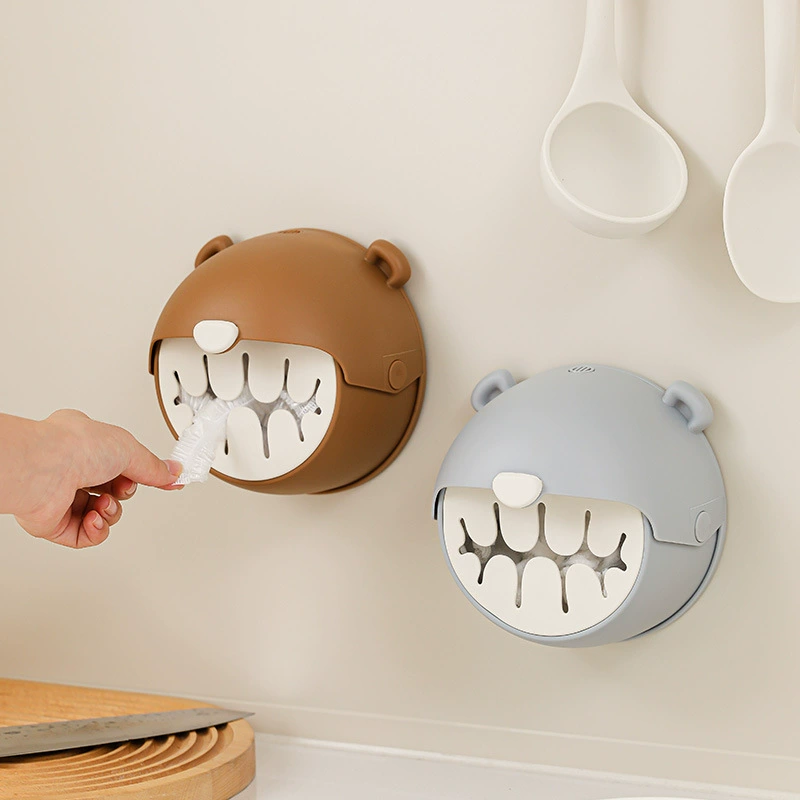 Большой медведь полиэтиленовая пленка коробка для хранения одноразовая полиэтиленовая пленка коробка для хранения настенный фильтр сетка специальная коробка для полиэтиленовой пленки