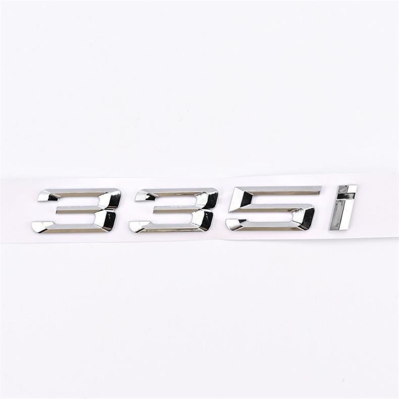 BMW 316i, 320i, 325i, 328i, 330i, 335i car stickers, lettering decals, rear emblem, engine displacement badge, car logo modification