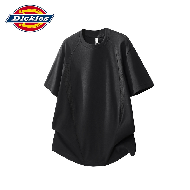Dickies Special Edition Anti-Sweat Breathable Short-Sleeved T-Shirt for Men 2026 Summer New Style Splicing Trendy Cool T-Shirt