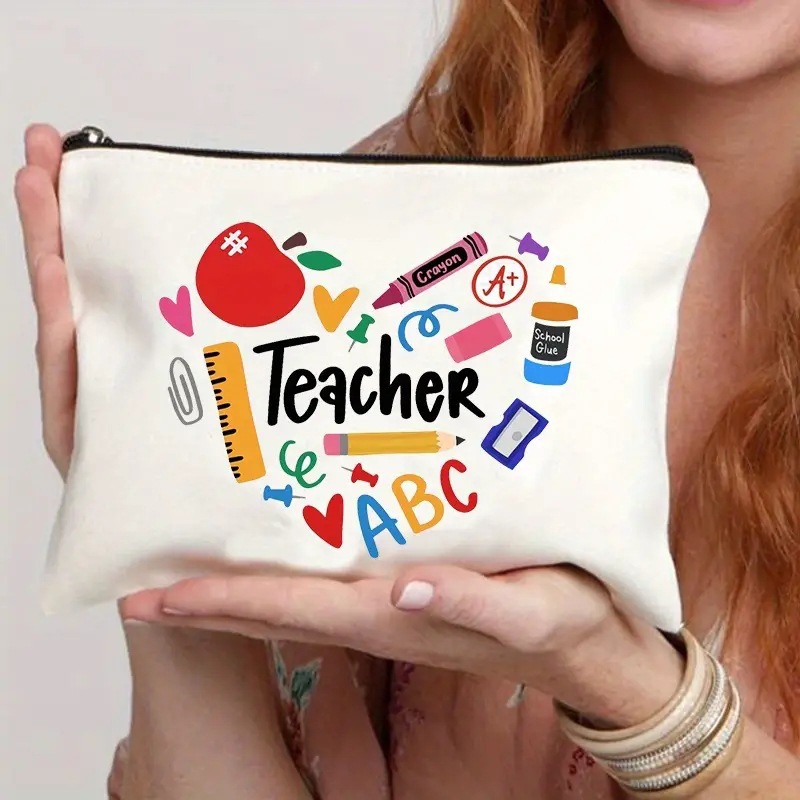 Día del maestro transfronterizo estudiantes maestros maquillaje de pintura al óleo día del maestro maestros maquillaje de pintura al óleo Amazon venta caliente bolsa