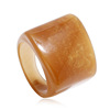 Retro small design resin, fashionable trend acrylic ring, Korean style, on index finger, simple and elegant design