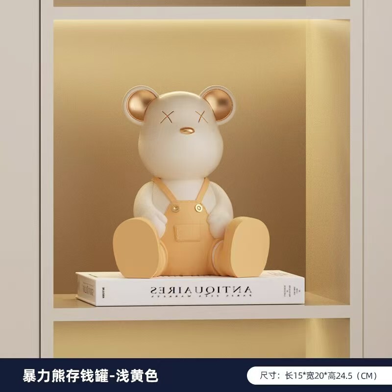 暴力的なクマのキーオーガナイザー、玄関飾り、リビングの玄関ドア装飾トレイ、新居への引っ越し祝い、樹脂工芸品|undefined