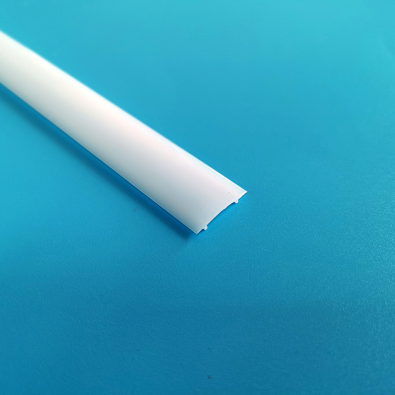 厂家直供外贸 PMMA镜前透明灯罩双色挤出LED光扩散乳白磨砂异形材