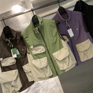 Mountain Style Outdoor! Functional Windproof and Water-Repellent Summer Lightweight Multi-Flap Pocket Pants Workwear Vest