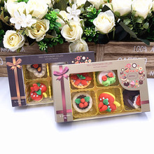 创意可爱韩国风格学生文具甜点蛋糕立体造型卡通儿童橡皮擦5个装