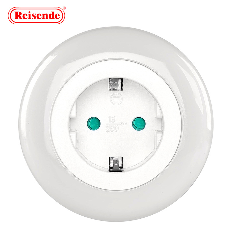 智能人体感应欧规小夜灯 新款卧室走廊灯 欧标装饰节能触摸小夜灯