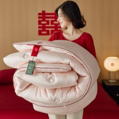20% 絹糸蛋白喜嫁春秋は新婚双喜の柔らかい肌の結婚祝い布団の四季の金で冬を厚くします。