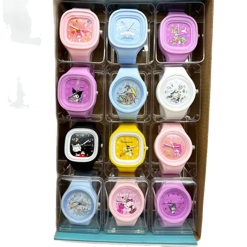 Cute high quality children's watch, silicone cartoon watch box, Birthday gift