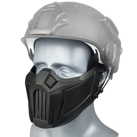 Amazon Hot Sale Half Face Protective Mask Military Fan Field CS Equipment Tactical Mask Live Outdoor CS Mask