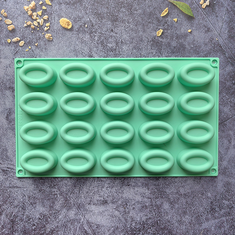 20 donuts oval 47 molde de galletas de chocolate molde de pastel molde de helado molde de silicona
