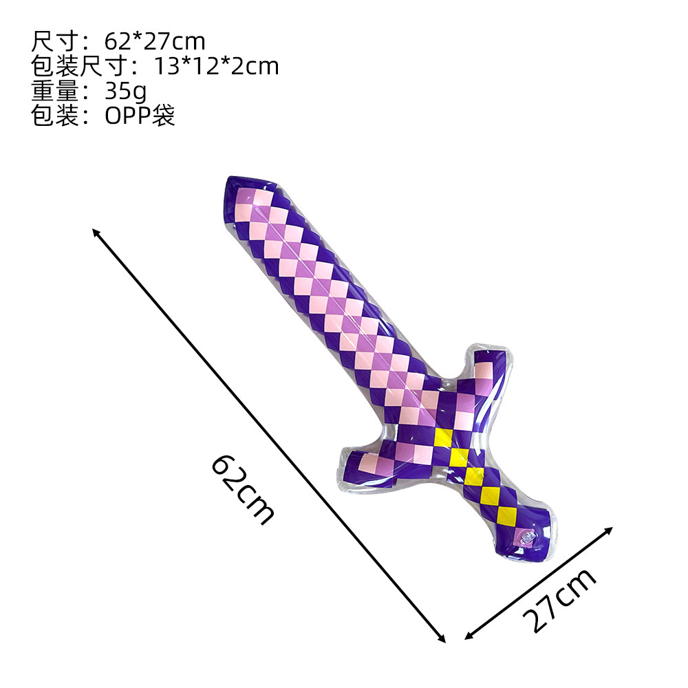 Small mosaic, purple sword
