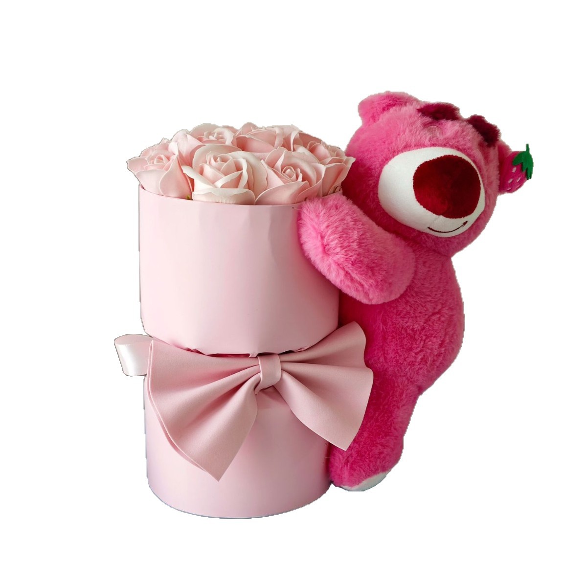 Ramos de fresas, flores de regalo de cumpleaños, flores de imortalidad, flores de rosa, flores de muñeca, flores de abrazo, barril de novia, flores de simulación