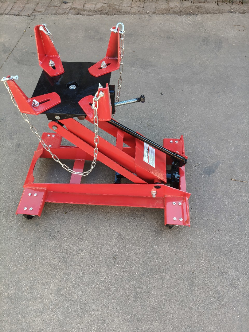 Transmission Bracket Lifter, Large Vehicle Engine Tray, Automotive Repair Tools, Hydraulic Low-Level Transporter, Disassembly