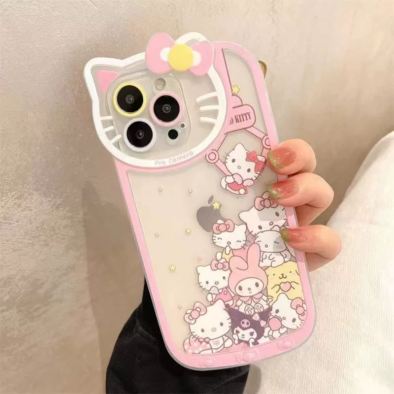 Китти для Hello, кукла, совместимый с iPhone 15, чехол для телефона в стиле мультфильм