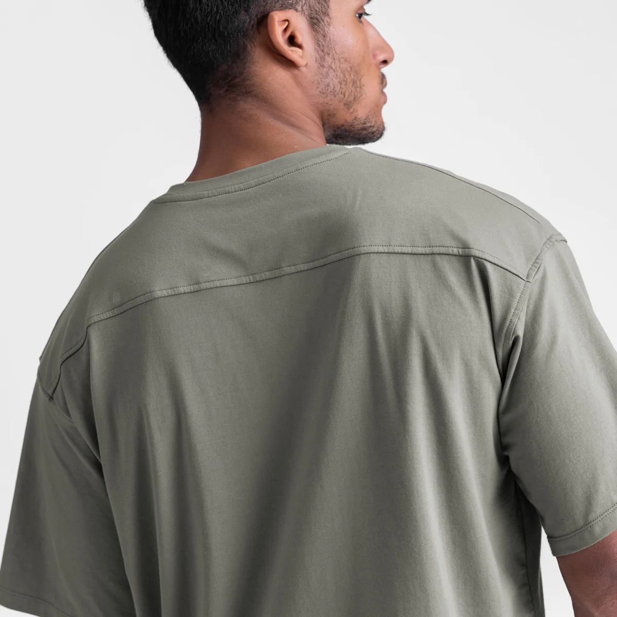 210g Weight Cotton, Cotton Blend Fabric Type T-shirt Tops Type Round Neck Neckline Solid Color Pattern Men's Gender Sports Style Men's Solid Color T-shirt Men's Clothing 13