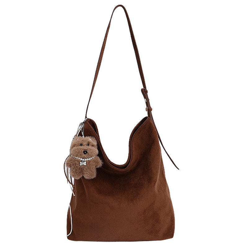Bolso retro otoño-invierno bolso de mujer 2025 nuevo estilo de aire extranjero de gran capacidad ocio de moda de hombro único brazo bolso de viaje image 6