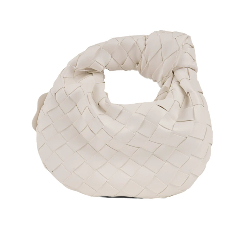 Handmade Woven Cloud Armpit Bag, Mini 17×5×18 cm, Pillow Style, Multi-Color