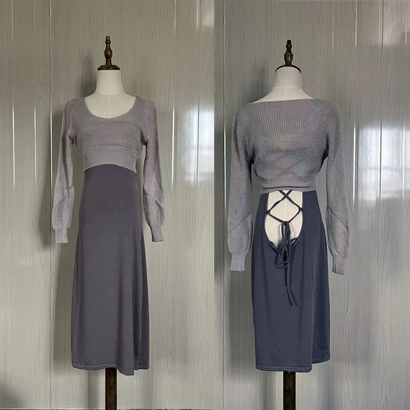 Plus tamaño sexy Lencería estampado de leopardo pasión discoteca hermana pequeña puede usar uniforme seductor suéter apretado vestido de encaje