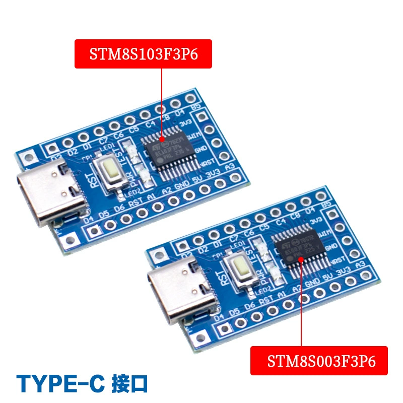 Настольная плата разработки STM8, компактная системная плата, ядро STM8S103P6, STM8S003F3P6