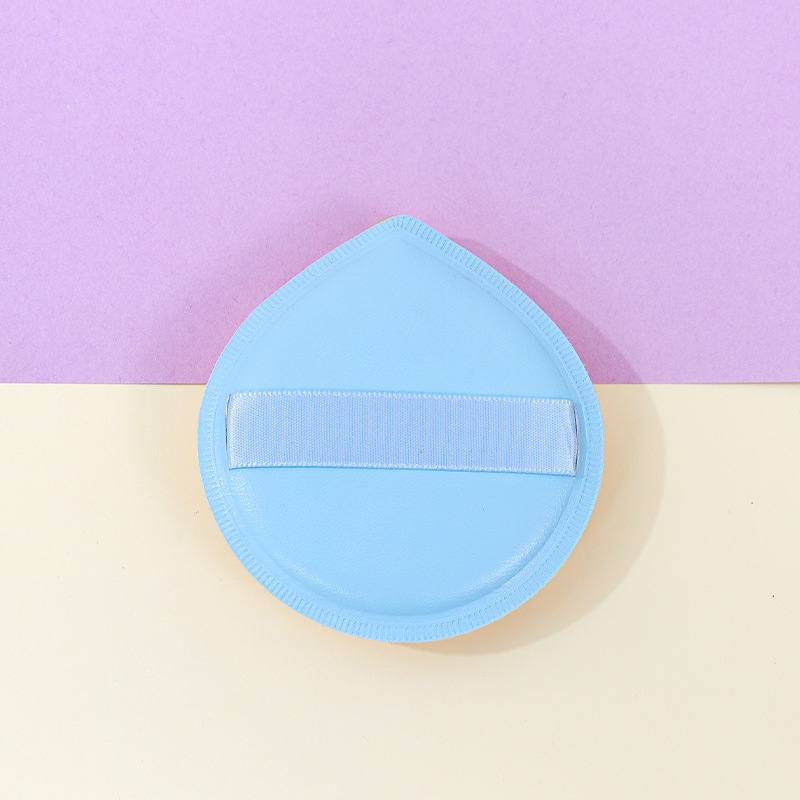 Fábrica personalizada de 100 puntos de polvo de algodón pulpa de cuero maquillaje suave esponja herramienta de maquillaje impresión de logotipo