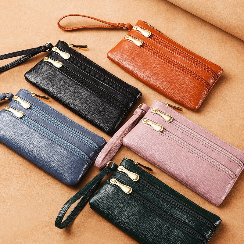 Cross-border Wallet Women's Long Soft Leather Litchi Pattern Clutch Bag Large Capacity Storage Bag Zipper Coin Bag Mobile Phone Bag Cross-border Wallet Women's Long Soft Leather Litchi Pattern Clutch Bag Large Capacity Storage Bag Zipper Coin Bag Mobile Phone Bag