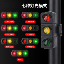 自行車燈充電紅綠燈尾燈夜騎行燈山地車單車創意尾燈騎行裝備配件