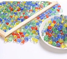 16MM 玻璃弹珠游戏机专用  14MM儿童游戏玻璃珠DIY手工制作扁珠