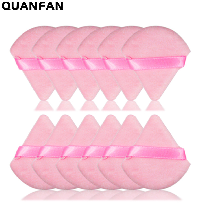 Suministro directo transfronterizo triángulo pequeño cuadrado redondo corazón melocotón polvo seco miel en polvo maquillaje multicolor material de pelo corto súper suave