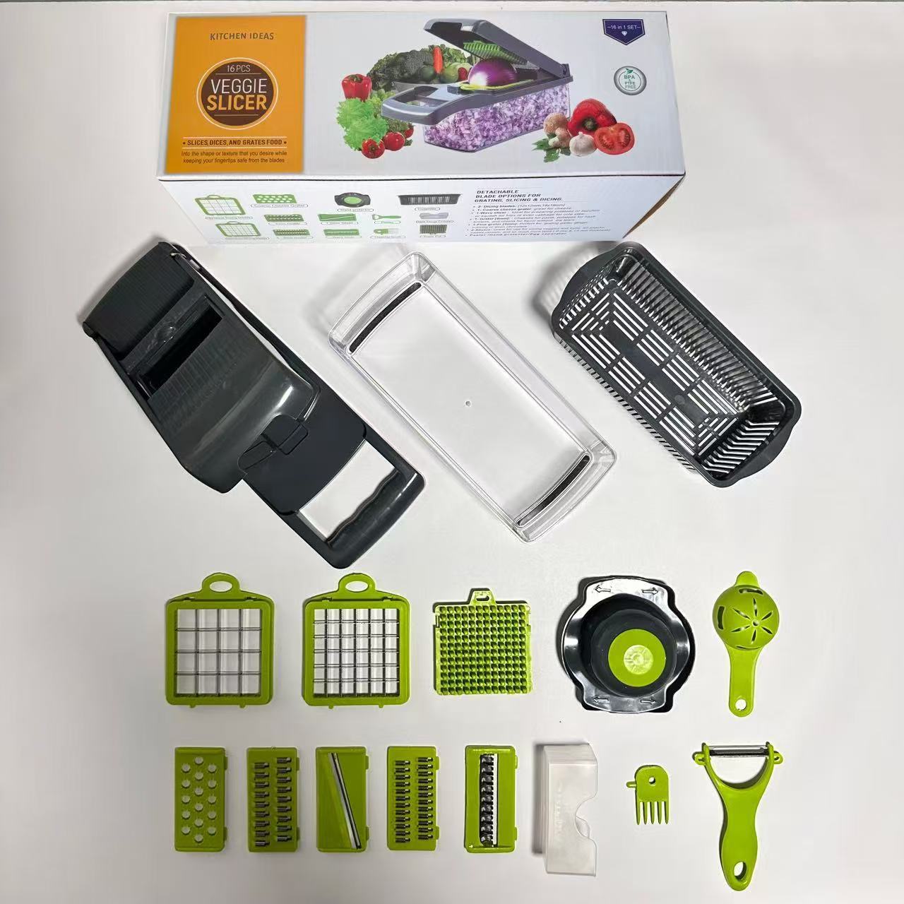 Cortador de verduras multifuncional transfronterizo, máquina comercial para cortar en cubos y triturar, máquina doméstica para cortar y triturar patatas